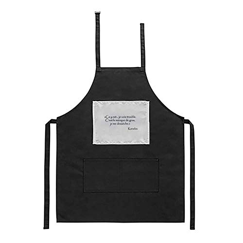 Tablier de cuisine Kaamelott Karadoc manque de gras vêtement barbecue noir humoristique