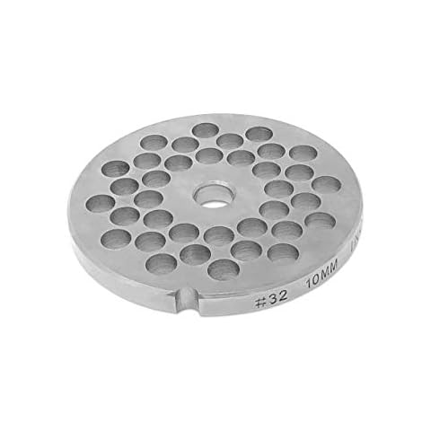 #32 Stainless Steel Replacement Plate Disc Blade for Meat Grinder (3/8") Cover