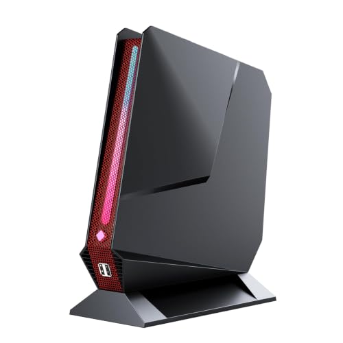 Image of Mini Gaming PC, 13Th Core i9-13900HK丨GeForce RTX 4060 8G, 32GB DDR5 1TB SSD | Gaming computer Support RGB Lights, Triple 4K Display /2.5G LAN /WiFi6E /Win 11 Pro Desktop PC for Office Home Business