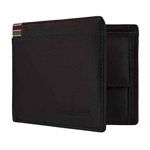 Portefeuille Bruno Banani Bifold Wallet Black en cuir noir