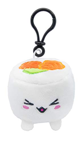 Joy Toy Plushi Uramaki Sushi avec Saumon Peluche Clip on 7 cm