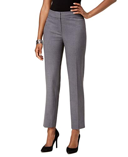 NINE WEST Womens Solid Dress Pants, Grey, 4