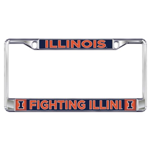 Decorvo Illinois License Plate Frame - Illinois College Car Truck Accessory
