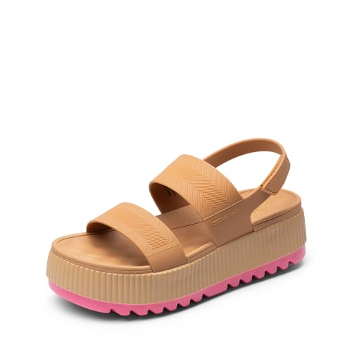 DREAM PAIRS Sandales Femme Plateforme Légères et Réglables, Semelle Compensée Confort avec Soutien de la Voûte Plantaire, Antidérapantes Chaussures Été...