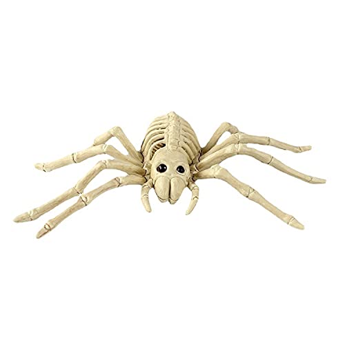 Funcall 2 PCs 9” Spider Skeleton Plastic Bones with Posable Joints for Pose Skeleton Prop Indoor/Outdoor Spooky Scene Party Favors Décor for indoor and outdoor Halloween decorations.