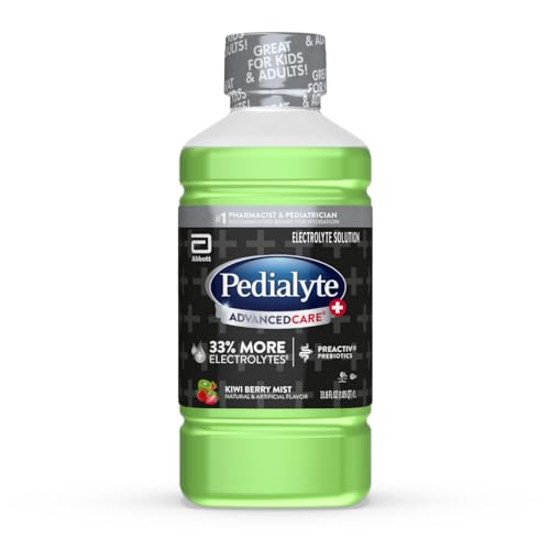 Image of Pedialyte AdvancedCare Plus Electrolyte Drink, Kiwi Berry Mist | Hydration Drinks for Adults & Kids to Restore Electrolytes when they are Dehydrated Due to Vomiting, Diarrhea, Fever, or Flu