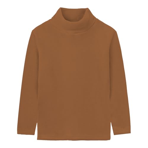 Image of LittleSpring Unisex Boys Girls Polar Fleece Shirt Base Turtleneck Top (2-14 Years)