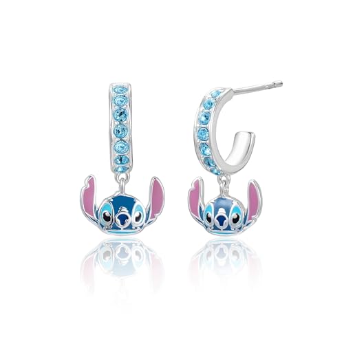 Pendientes de Aro Disney de Stitch en Plata de Ley para Niñas 2
