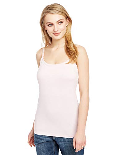 Image of Motherhood Maternity Women's Clip Down Nursing Tank Top Cami with Adjustable Straps and Built-in Shelf Bra for Breastfeeding