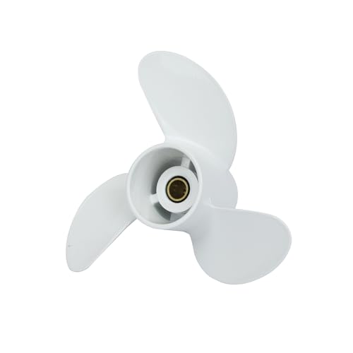 Image of Boat Engine Propellers for HANGKAI 2 Stroke 6.0 HP ＆ 4 Stroke 6.5 HP Outboard Motor, 7.8 inch Diameter x 8 inch Pitch 3 Blade 12 Spline Tooth