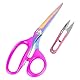 XCRPRT Stoffschere Schneiderschere 23 cm Kit mit Fadenschneider, Professionelle Textilschere Scharf aus Edelstahl Zum Schneiden von Stoffen,Leder,Material, Kleidung,Änderung, Schneider