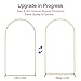 Vincidern 6.6 FT Wedding Arch Backdrop Stand for Parties, Balloon Arch Stand, Wedding Arches for Ceremony, Metal Arch Backdrop Stand for Bridal Baby Showers, Birthday Party Decoration Door Frame Gold