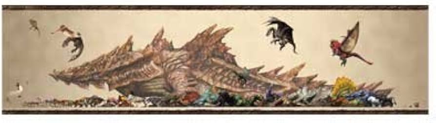 MH4 Monster Hunter 4 Monster Taille Chart Poster Capcom : Amazon.com.au:  Home