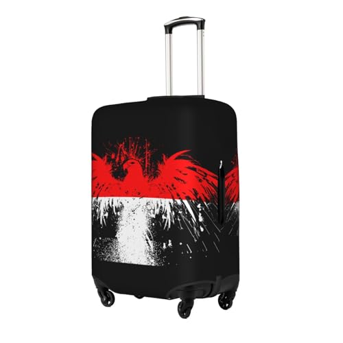 Travel Luggage Cover Indonesia Indonesia Flag Fashion Washable Baggage Suitcase Protector Fit For Luggage Small2