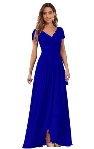 Mother of The Bride Dress Long for Wedding Guest Lace Appliques Chiffon Formal Evening Party Gowns JH029