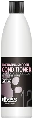 OPAWZ 12 Hydrating Smooth Dog Conditioner, Salon-Quality Detangling Formula, Reduces Frizz & Static for Long-Haired and Silky Coat Dogs & Cats, 16.9 fl oz/ 500ml