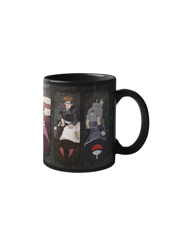 FOKAT Sasori, Neji Hyuga, Gaara, Kiba Inuzuka & Sasuke Uchiha Premium Printed Mug for Coffee, Tea,Milk | Black Color