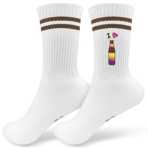 Obidodi Socken für Spezi-Fan (36-42) Fashion Merch für Spezi Originelle Geburtstagsgeschenk Lustige Socken mit Motiv für Männer und Frauen Freundin Geschenk