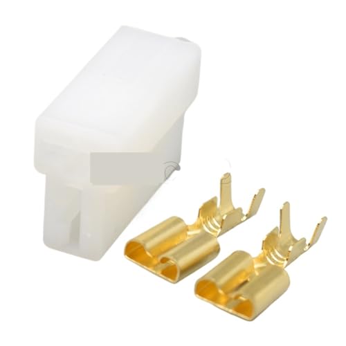Conector automotriz de 2 pines para arnés de cableado terminal 180908-5 2