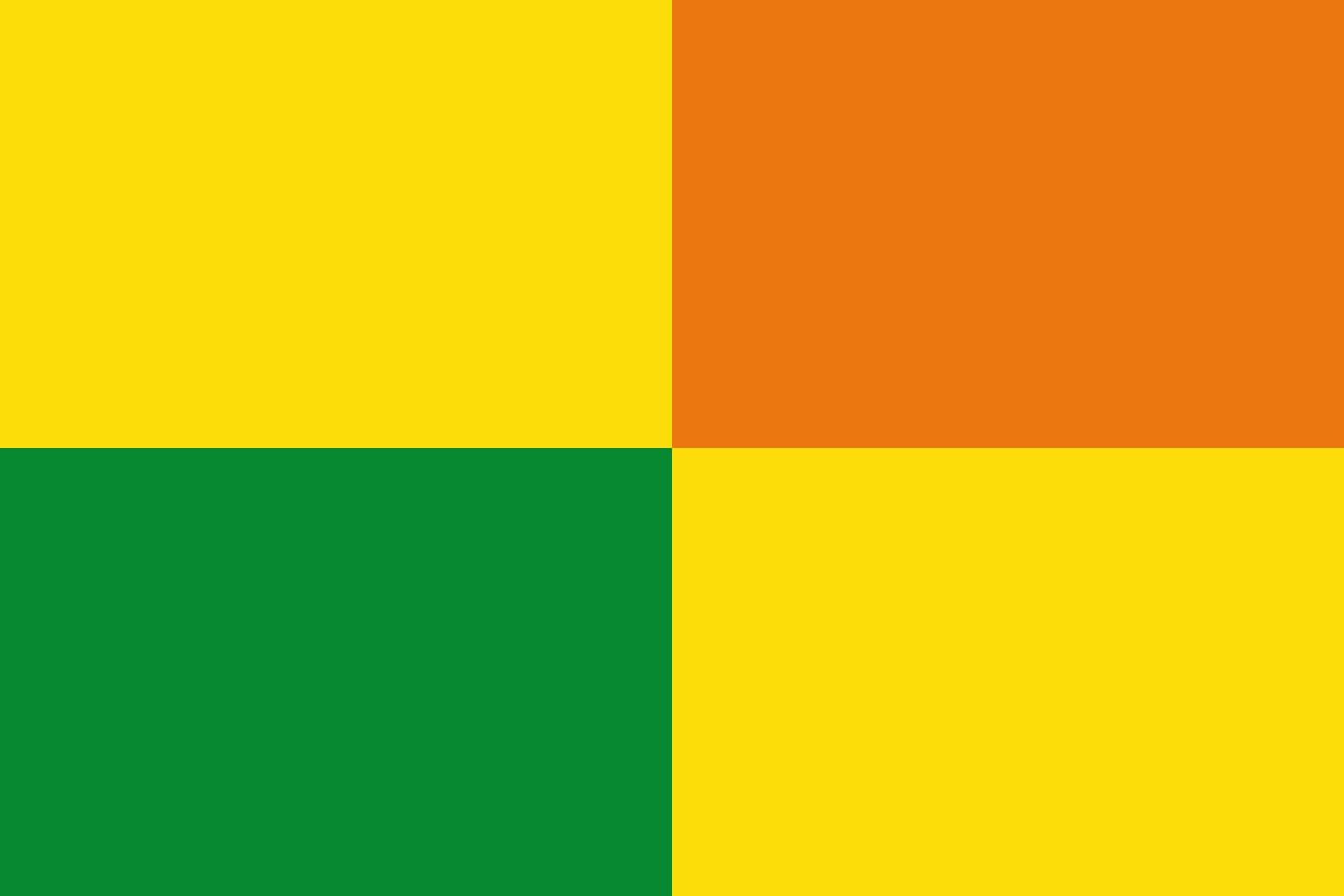 Drapeau XL Canalete Córdoba en tissu résistant aux intempéries avec finitions renforcées