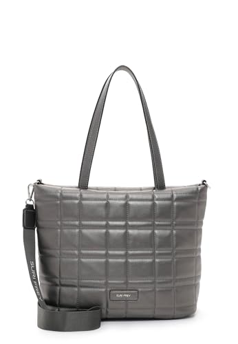 Suri Frey Hilary City Shopper S Darksilver sac a main gris metallise tendance