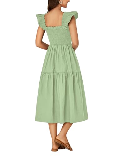 Image of Rooscier Women's A Line Smocked Midi Dress