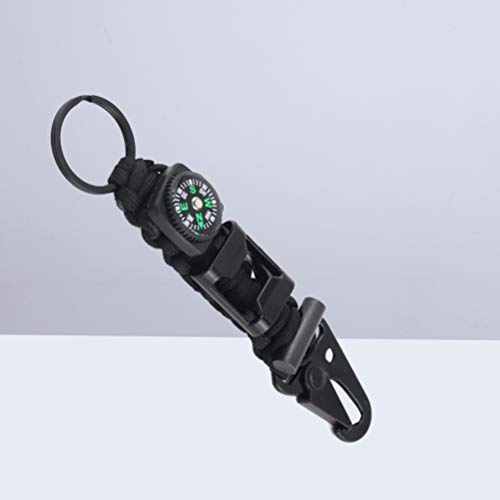 BESPORTBLE 1 chaveiro de paraquedista militar trançado gancho kit de sobrevivência anel king para av