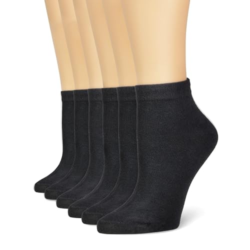 NevEND 6 Pairs Cotton Thin Ankle Low-cut Socks Athletic Lightweight for Women