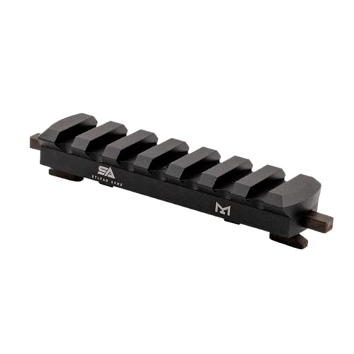 7-Slot Quick-Detach Picatinny Rail Accessory, Lightweight Aluminum, Black Anodized Finish