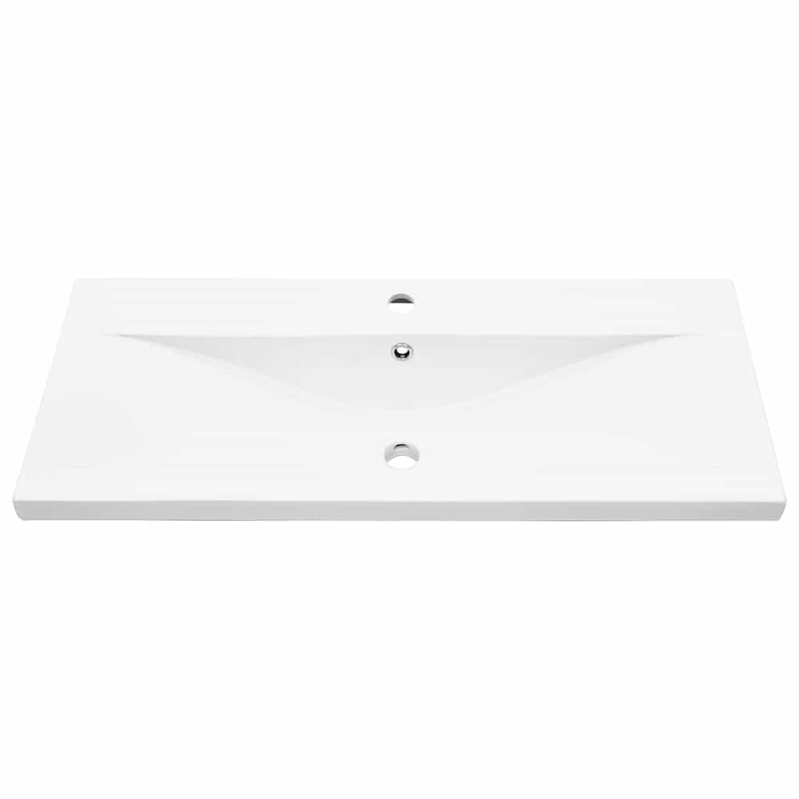 Mobile sottolavabo con 2 cassetti, effetto rovere, 90 x 38,5 x 48 cm, in legno e ceramica, per interni