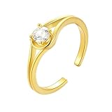 RDSGYZ Anillo de oro amarillo de 9 quilates, 14 quilates y 18 quilates, talla J-U, anillos de compromiso para mujer en forma de pera con moissanita, anillo de boda abierto para esposa y novia, Metal