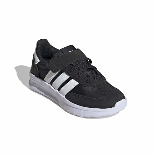 Image of Adidas Unisex-Kids Run 70s 2.0 Elastic Lace Sportswear, Black /White /Gum, 13