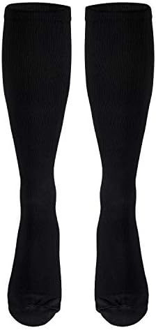 Truform mens Knee High Medical Support Hose, Black, Large US - 2