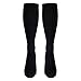 Truform Compression Socks, 20-30 mmHg, Men's Dress Socks, Knee High Over Calf Length, Black, Medium