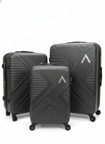 Image of VIP Aristocrat 55, 66 & 75 Cm Polyproplyene Hard-Sided 4 Wheels Spinner Luggage Set of 3 Trolley Bags for Travel with Combination Lock| 7 Years Warranty (Grey)