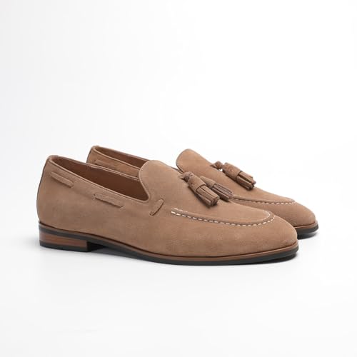 Men's Loafers & Slip-Ons - Genuine Leather Tassel Loafers for Men with Business Casual Style2