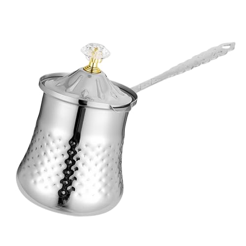 YunJove Cafetera multifunción para acampar, compatible con placas de inducción, con boquilla antidesbordamiento, calentador de mantequilla y olla de fusión L