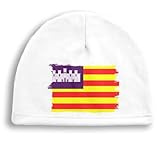 Tamaño: Adulto MERCHANDMANIA Gorro Deportivo Bandera de baleares españa Comunidad autonoma Deporte Running Deporte Correr