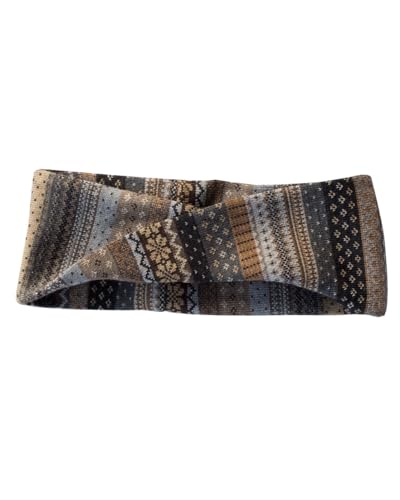 Bandeau en laine mérinos Tara beige bandeau cheveux hiver