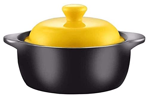 Pentola in Terracotta, pentola di Terracotta per Cucinare, casseruola di Terracotta, casseruola in Ceramica - Durata, Protezione Ambientale, capacità (capacità A 2,5 l) (