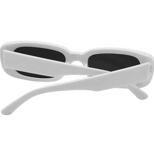 Image of IFLASH Rectangle Sunglasses for Women Retro Driving Glasses 90s Vintage Fashion Narrow Square Frame UV400 Protection Glasse