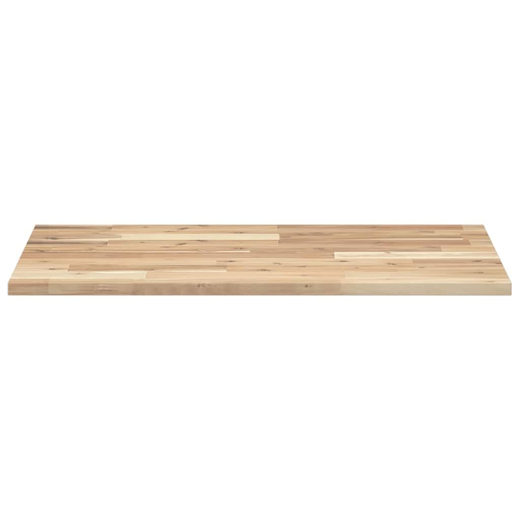 Blat biurka z litego drewna akacjowego, 60 x 50 x 2 cm, nieobrobiony, prostokątny, wszechstronny, do biura, gabinetu, ze stabilną powierzchnią i naturalnym rysunkiem słojów