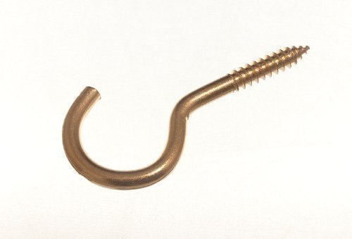 Vis des crochets 100mm laiton plaqué acier, l'excellence de la quincaillerie d'art