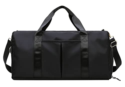 Women Shoulder Bag Travel Bag Sport Duffels for Women Outdoor Sports Fitness Yoga, Black, One Size
