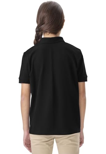 Image of Classroom School Uniforms for Boys and Girls Short Sleeve Pique Polo | Unisex Youth Shirt, Matching Ribbed Collar, Banded Sleeves, Three-button Placket, Comfortable Fit, School Uniform Essential