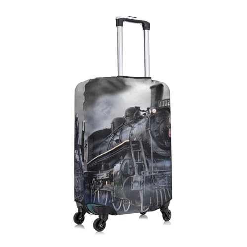 Steam Train Clouds Print Luggage Suitcase Covers Elastic Washable Luggage Protector Luggage Covers For Suitcase3