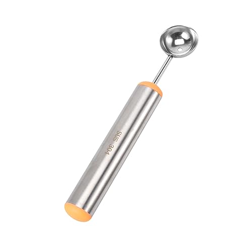 HOLIDYOYO Home Kitchen Fruit Scooper Stainless Steel Fruit Scoop for Salad Garnish Easy to Use