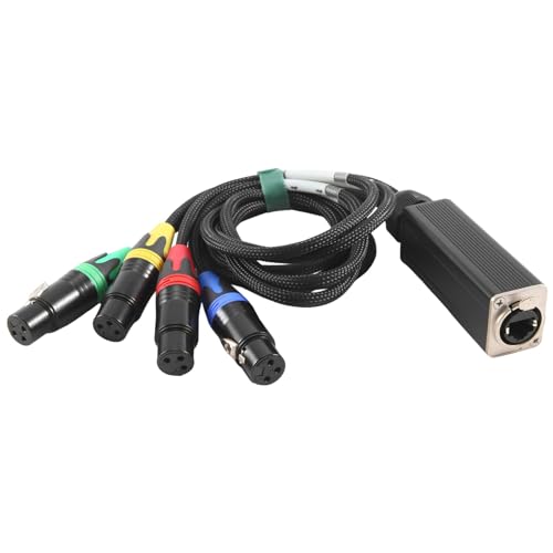 Câble XLR 4 canaux NE8F-S4F, adaptateur audio RJ45 multi-réseau