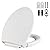 Toilet Seat Compatible with TOTO Transitional SoftClose SS114#01 Elongated Soft Close SEAT for SS237 247 SS224 SS117 SS204 SS154 SS214 Toilet Seat Replacement Parts