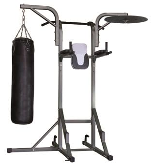 Power Tower Home Gym - Palestra Multifunzione con Barra per Trazioni, Dip Station,-Allenamento in Casa - Esercizi Corpo Libero, Sbarra Trazioni e Parallele - Supporto Sacco Boxe e Pera NON COMPRESI